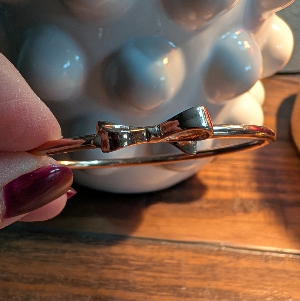Kate Spade Rose Gold Bow Bracelet